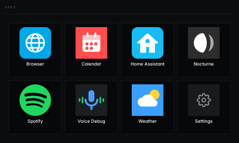 the app launcher